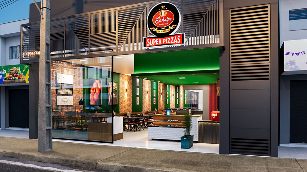 Projeto de arquitetura gastronômica desenvolvido pelo escritório Raphael Davila Arquitetura.