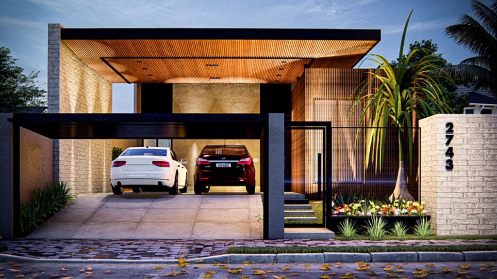 Projeto de residência de alto padrão desenvolvido pelo escritório Raphael Davila Arquitetura no estado do Paraná.