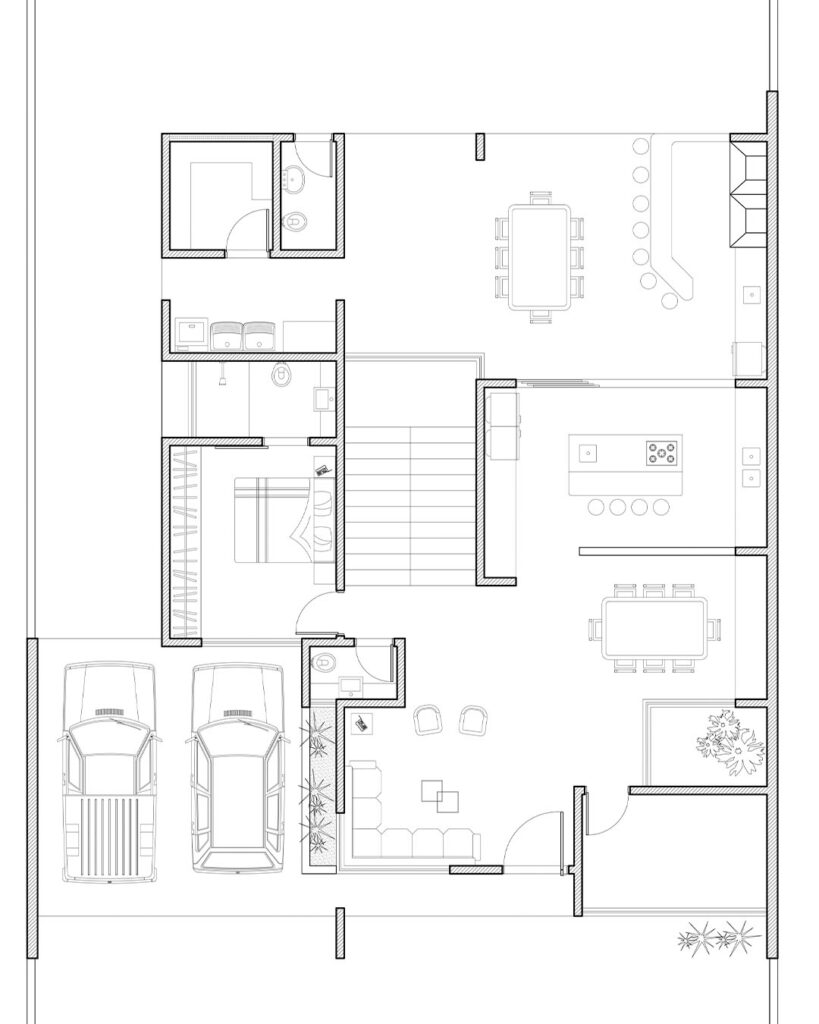 Projeto de sobrado residencial em Maringá, Paraná, 2013, desenvolvido por Raphael Davila.