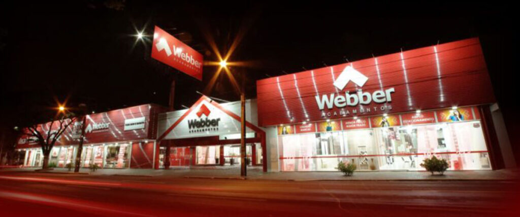 Projeto corporativo da Loja Weeber Acabamentos em Maringá, Paraná, 2016, com mais de 20 projetos técnicos.
